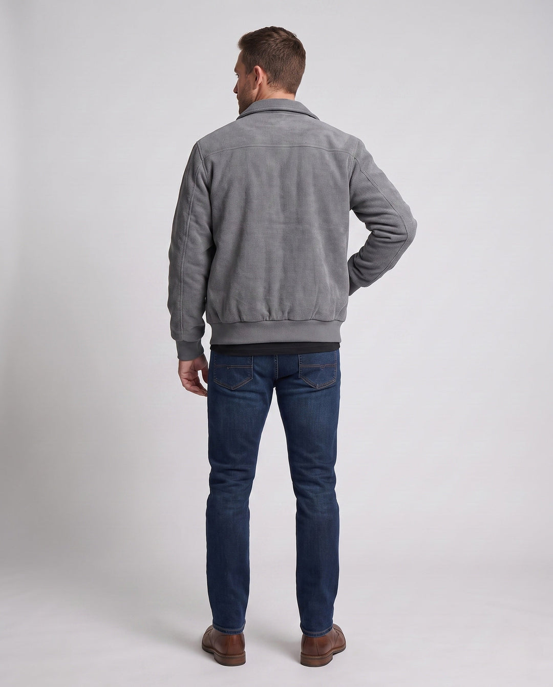 Men's Fashion Transitional Jacket made of Ripstop Material with Cozy Lining Hudson & Parker