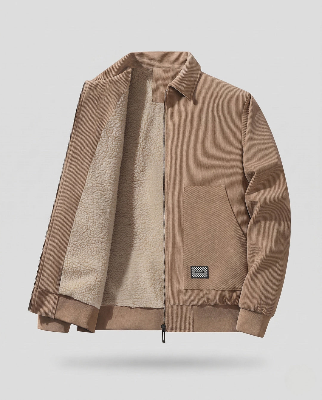 Men's Fashion Transitional Jacket made of Ripstop Material with Cozy Lining Hudson & Parker