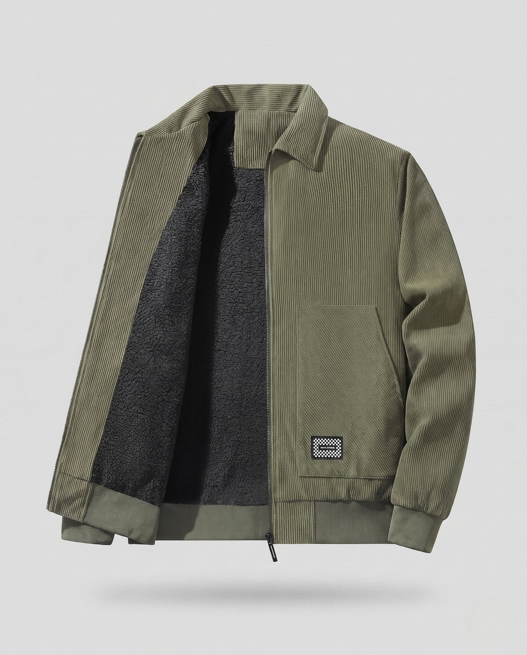 Men's Fashion Transitional Jacket made of Ripstop Material with Cozy Lining Hudson & Parker