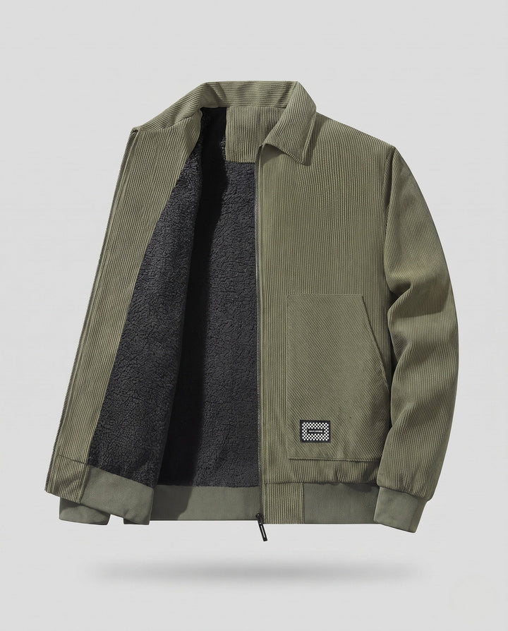 Men's Fashion Transitional Jacket made of Ripstop Material with Cozy Lining Hudson & Parker