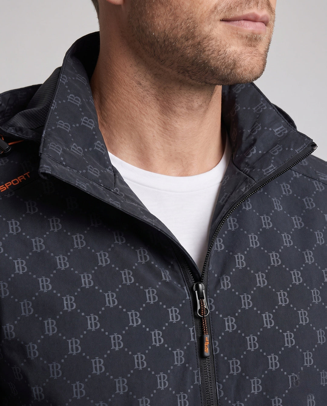 Men's Fashion Transitional Jacket with Graphic Pattern Hudson & Parker