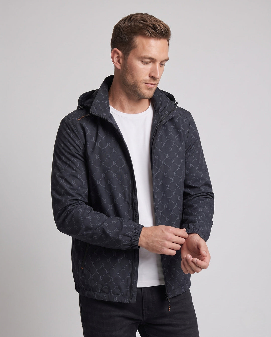 Men's Fashion Transitional Jacket with Graphic Pattern Hudson & Parker