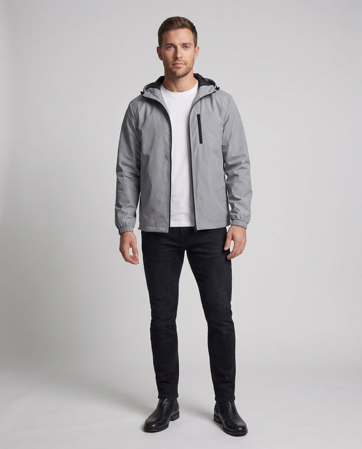 Men's Fashion Transitional Jacket with Hood Hudson & Parker