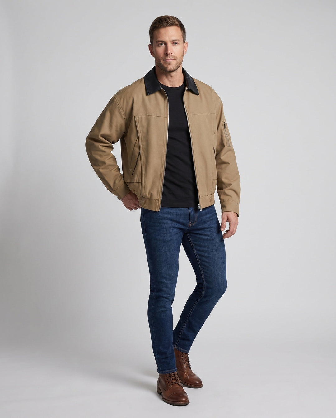 Men's Fashion Transitional Jacket with Casual Cut Hudson & Parker