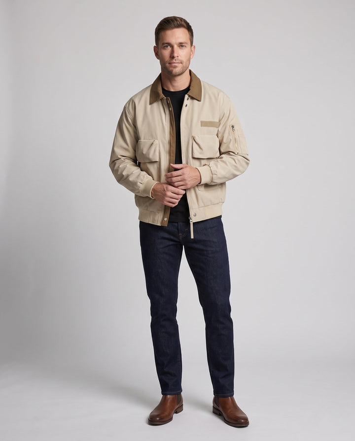 Men's Stylish Transitional Jacket with Practical Pockets Hudson & Parker