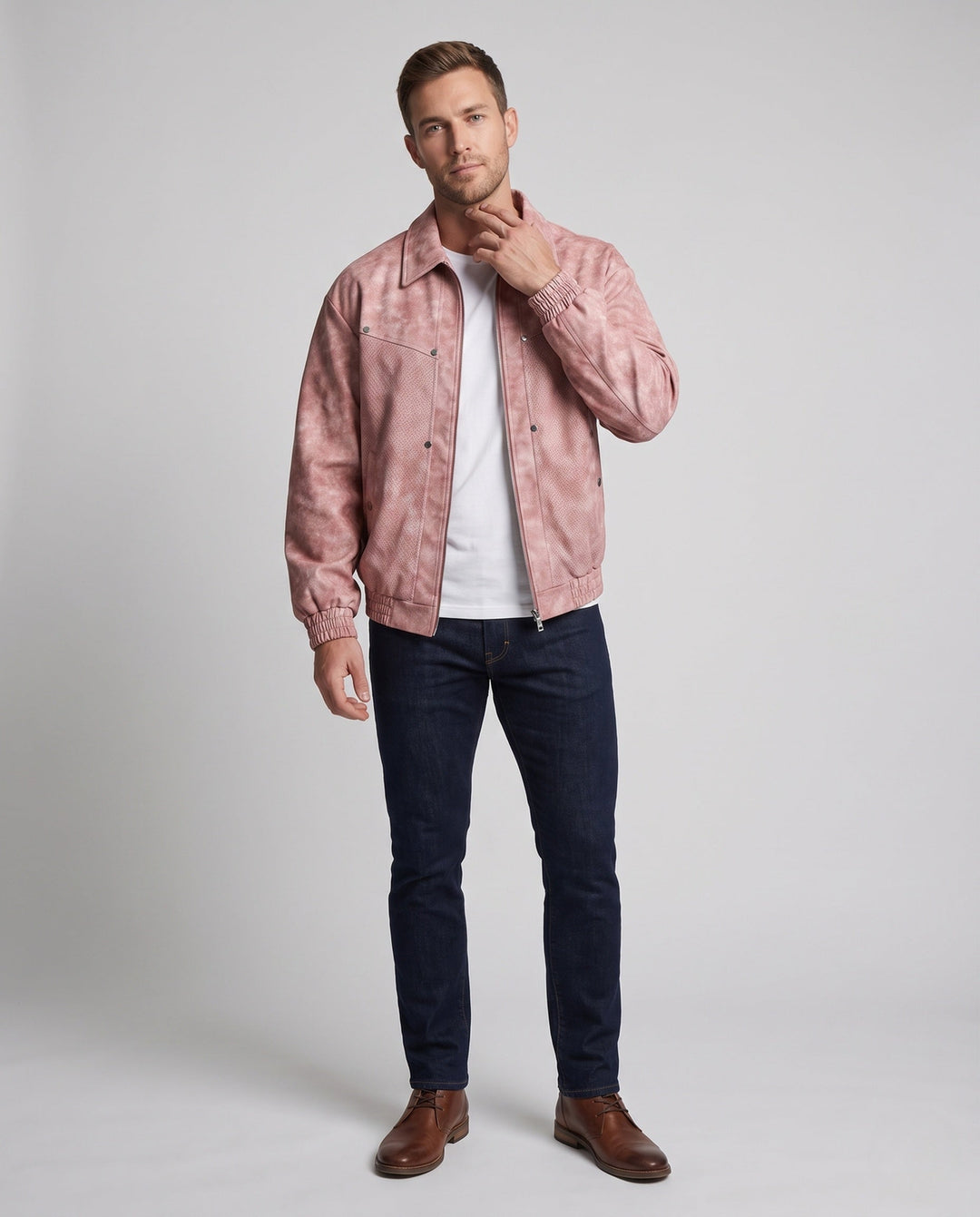 Men's Stylish and Durable Suede Jacket Hudson & Parker