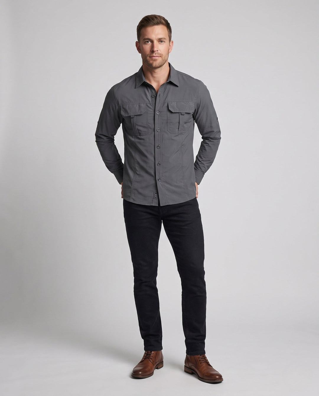 Men's Multifunctional Outdoor Shirt Jacket Hudson & Parker