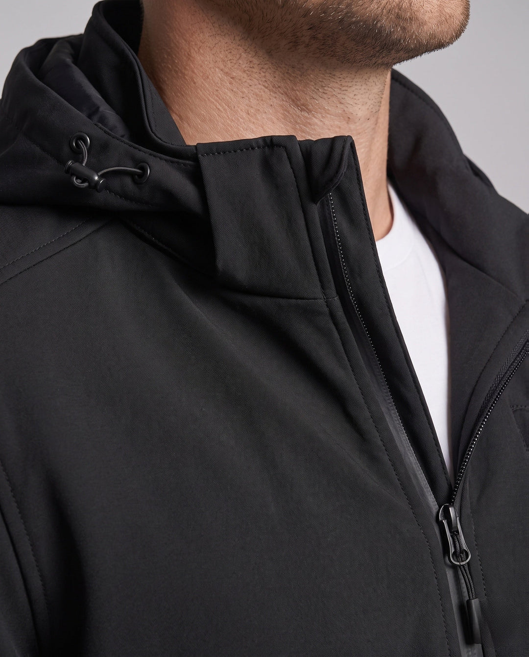 Men's Multifunctional Outdoor Jacket with Adjustable Hood Design Hudson & Parker