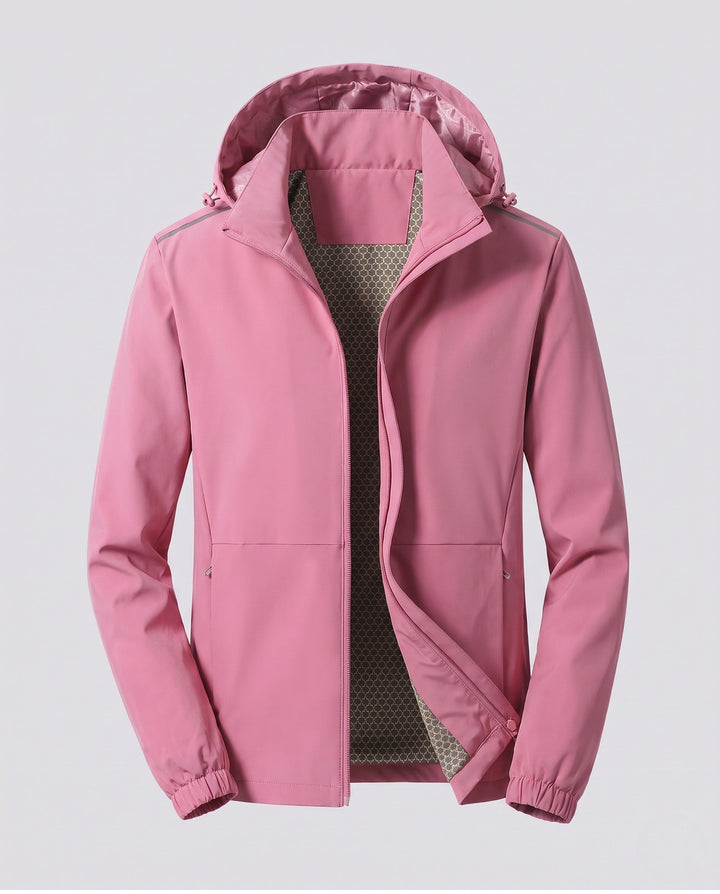 Men's Multifunctional Outdoor Jacket with Adjustable Hood Design Hudson & Parker