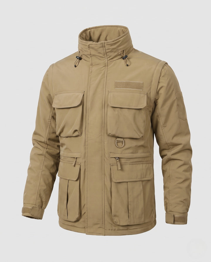Men's Multifunctional Outdoor Jacket with Numerous Pockets Hudson & Parker