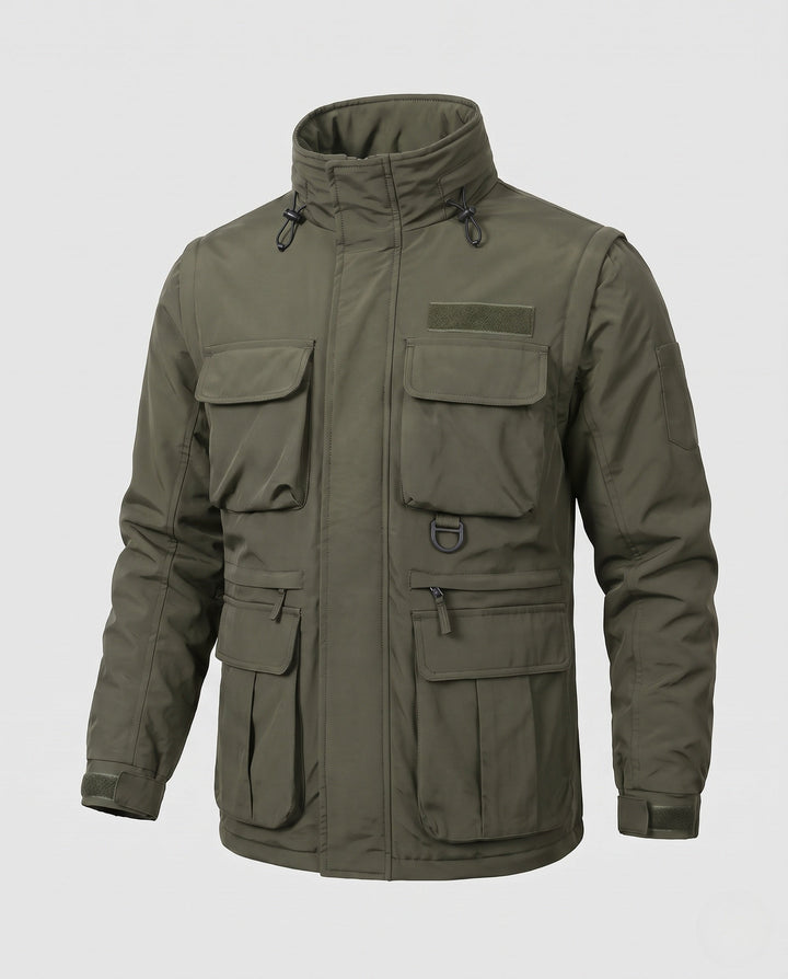 Men's Multifunctional Outdoor Jacket with Numerous Pockets Hudson & Parker