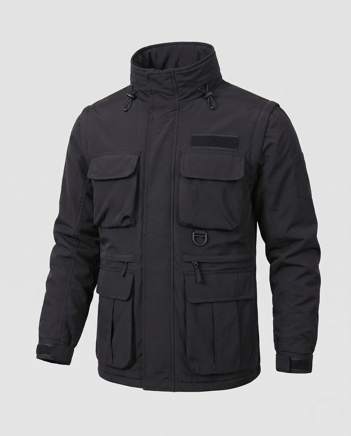 Men's Multifunctional Outdoor Jacket with Numerous Pockets Hudson & Parker