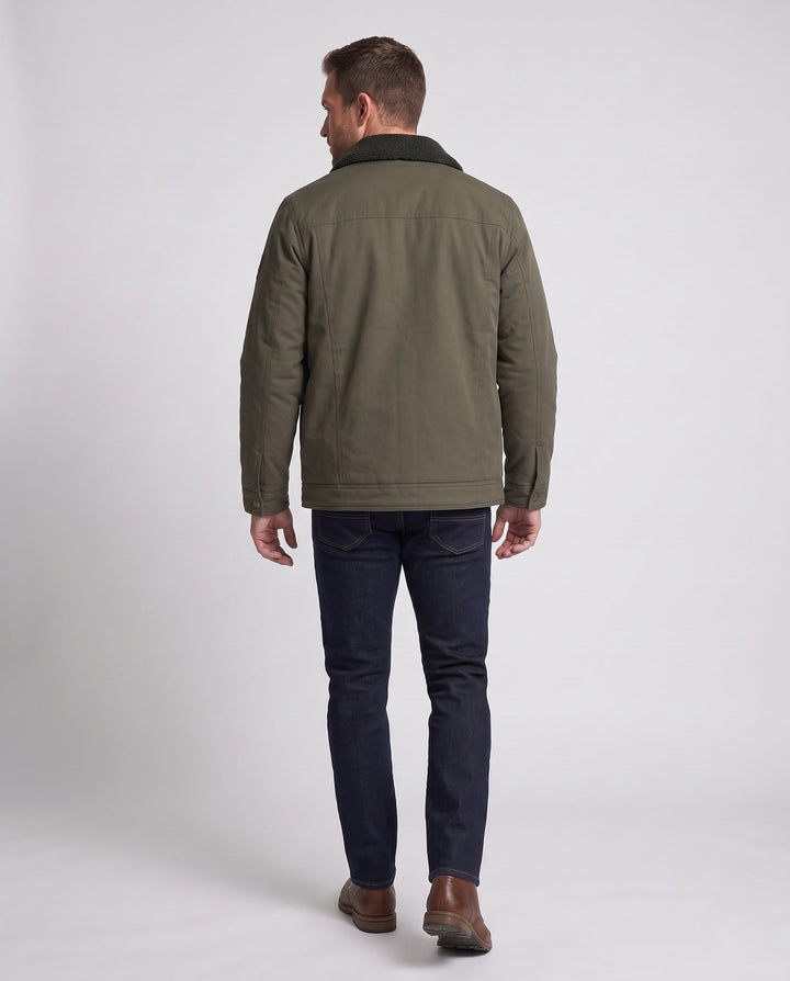Men's Practical Utility Jacket with Fleece Collar Hudson & Parker