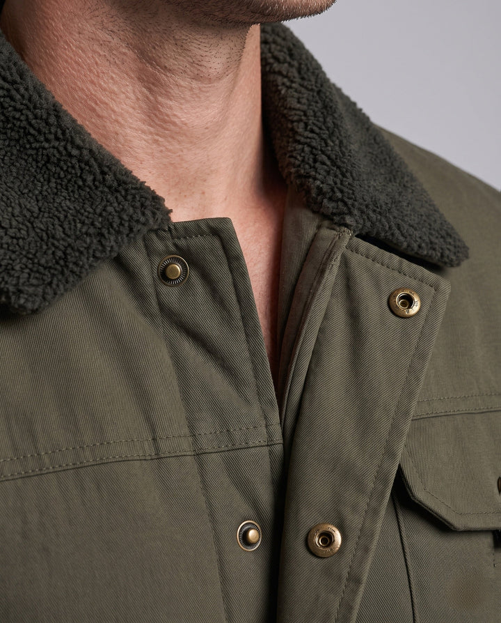 Men's Practical Utility Jacket with Fleece Collar Hudson & Parker