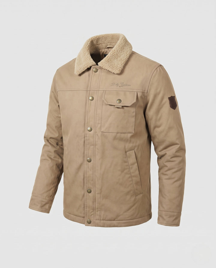 Men's Practical Utility Jacket with Fleece Collar Hudson & Parker