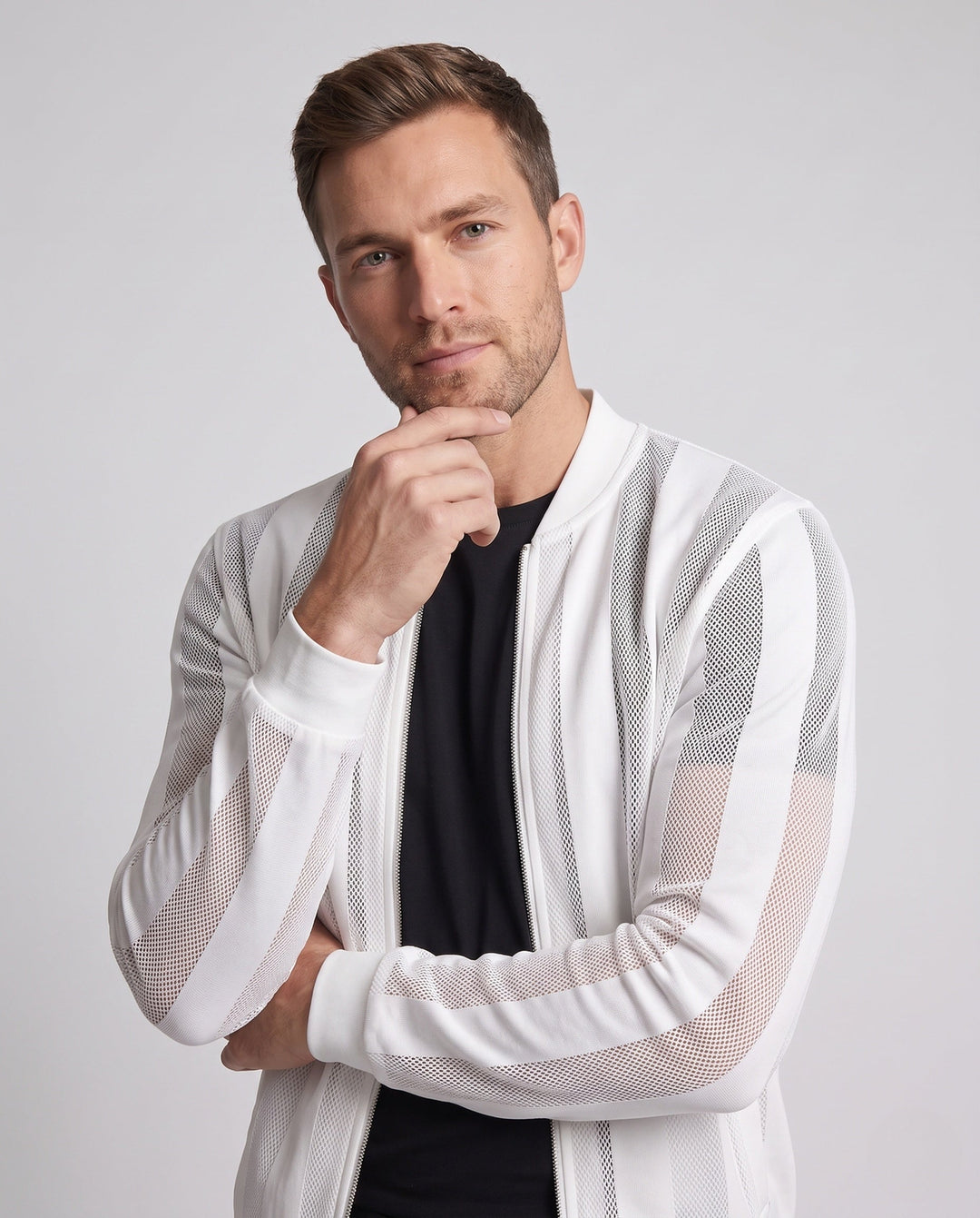 Men's sports jacket with breathable inserts Hudson & Parker