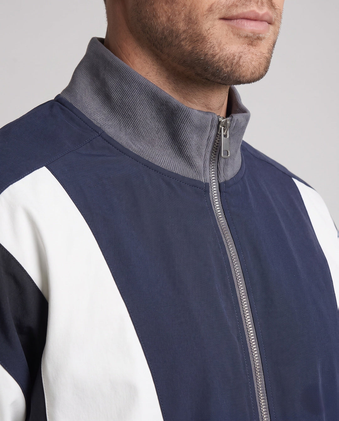 Men's sports jacket with high collar and elastic cuffs Hudson & Parker