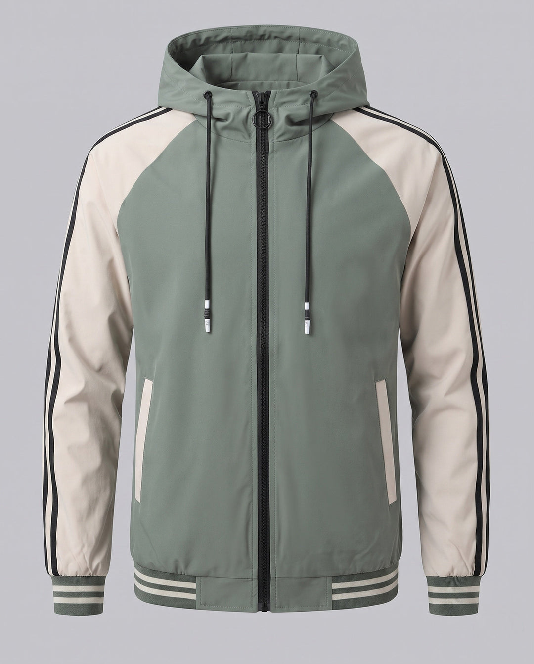 Men's sporty lightweight jacket with hood Hudson & Parker