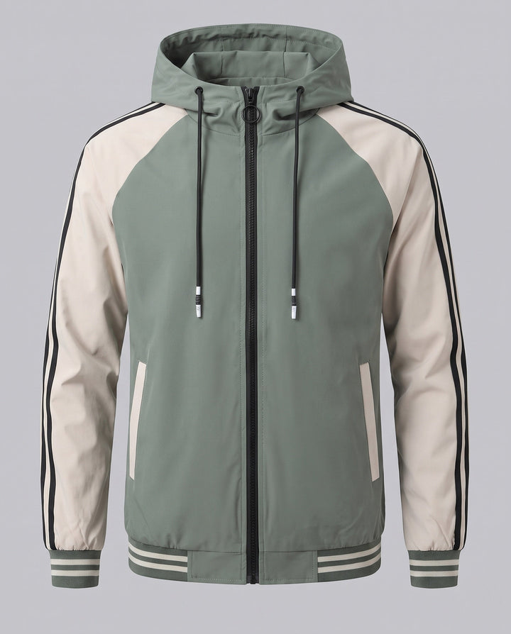 Men's sporty lightweight jacket with hood Hudson & Parker
