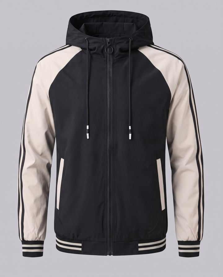 Men's sporty lightweight jacket with hood Hudson & Parker