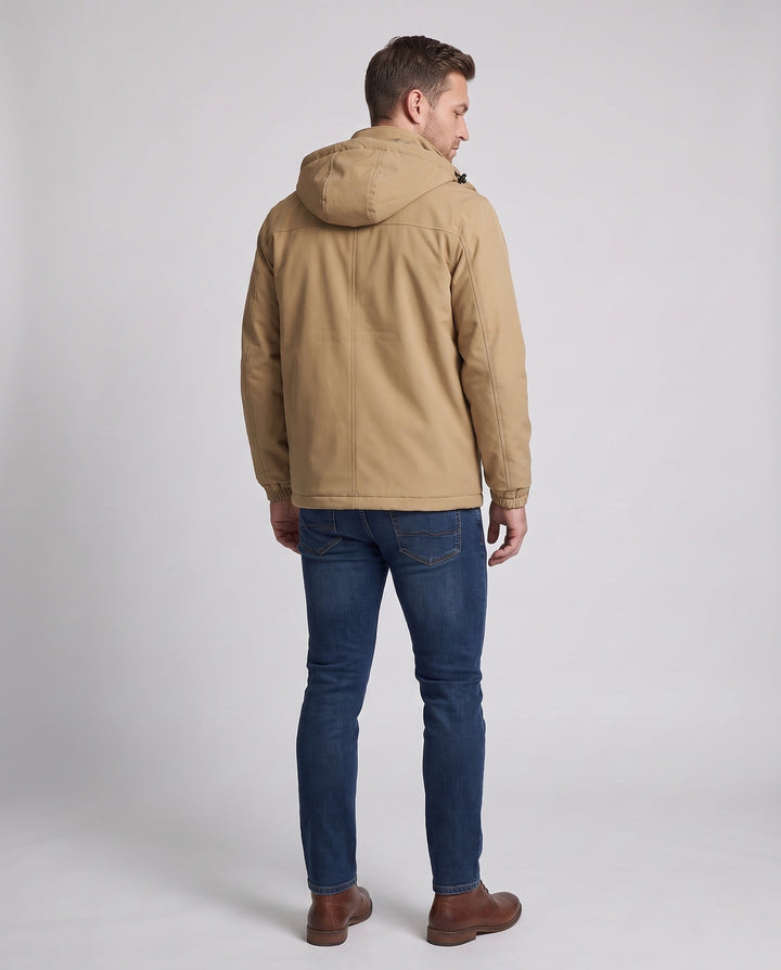 Men's Sporty Outdoor Jacket with Hood Hudson & Parker