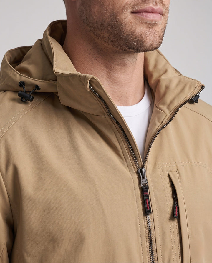 Men's Sporty Outdoor Jacket with Hood Hudson & Parker