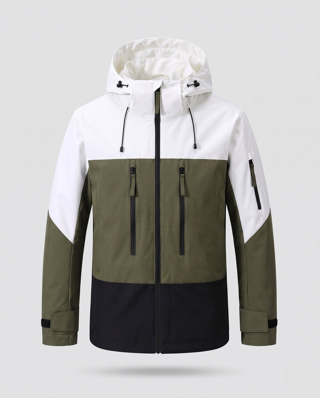 Men's sporty outdoor jacket with adjustable hood design Hudson & Parker