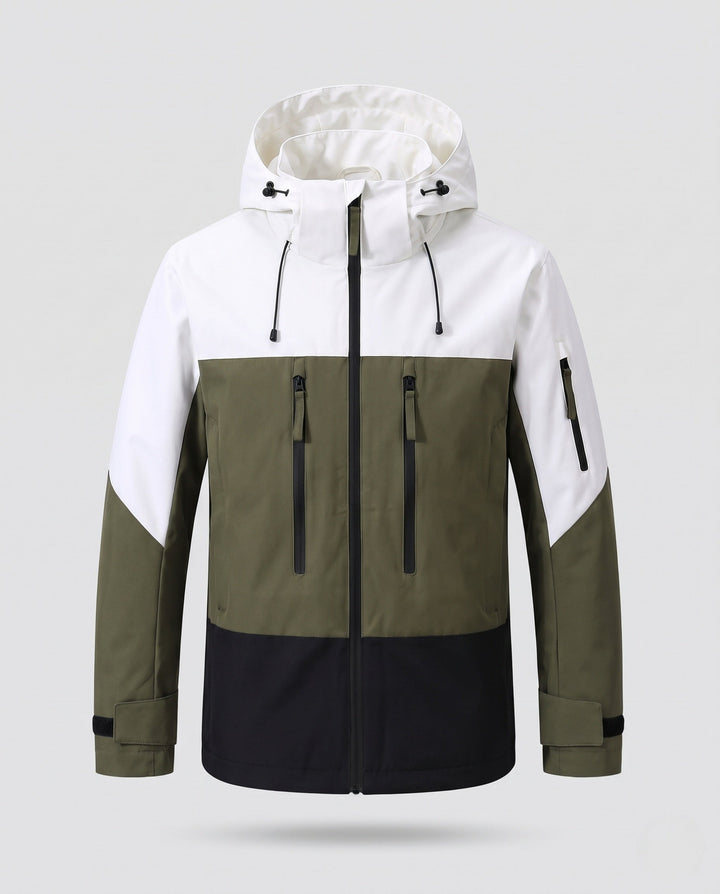 Men's sporty outdoor jacket with adjustable hood design Hudson & Parker