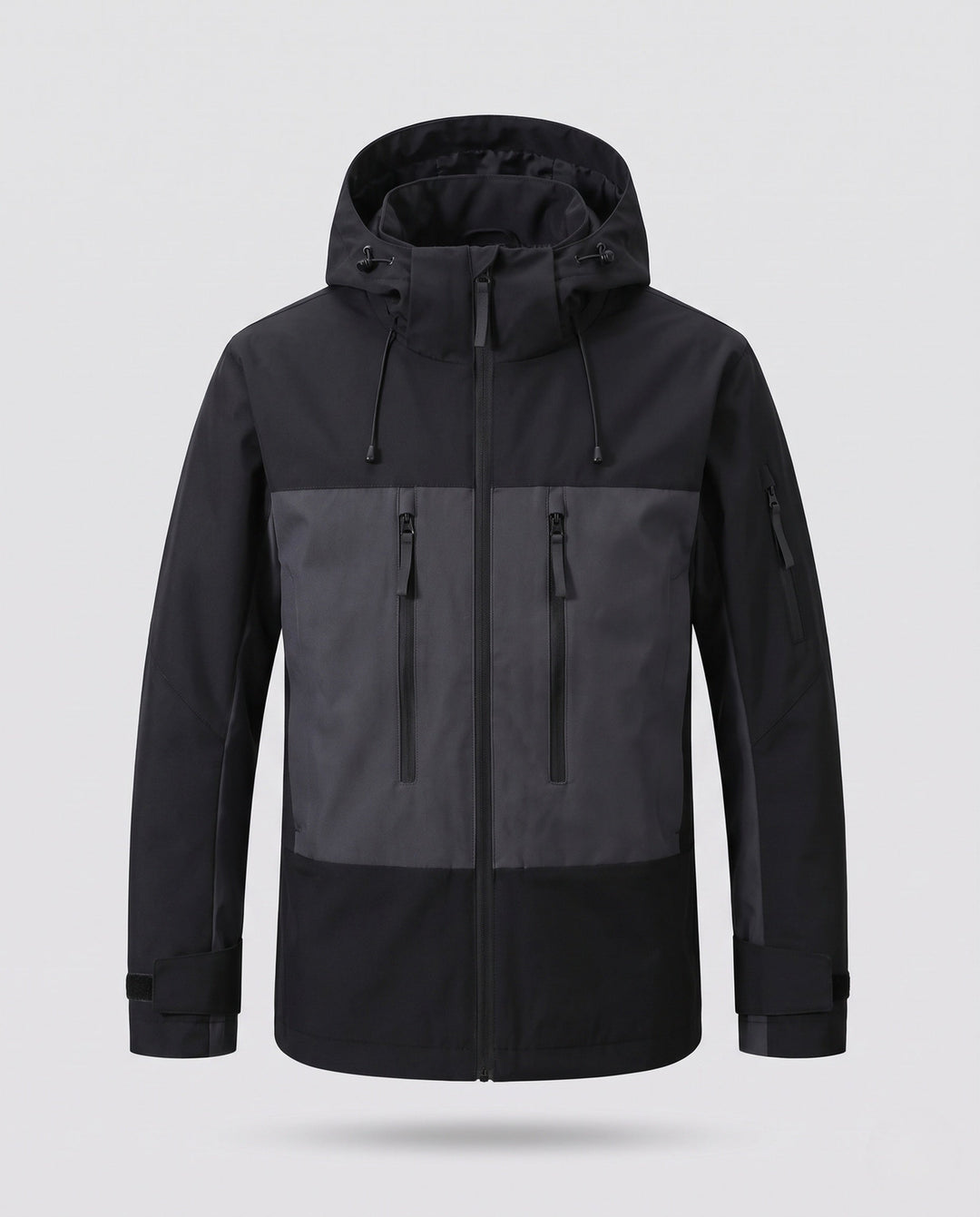 Men's sporty outdoor jacket with adjustable hood design Hudson & Parker