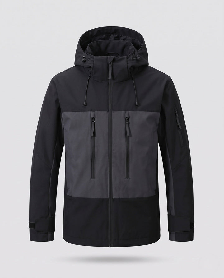 Men's sporty outdoor jacket with adjustable hood design Hudson & Parker