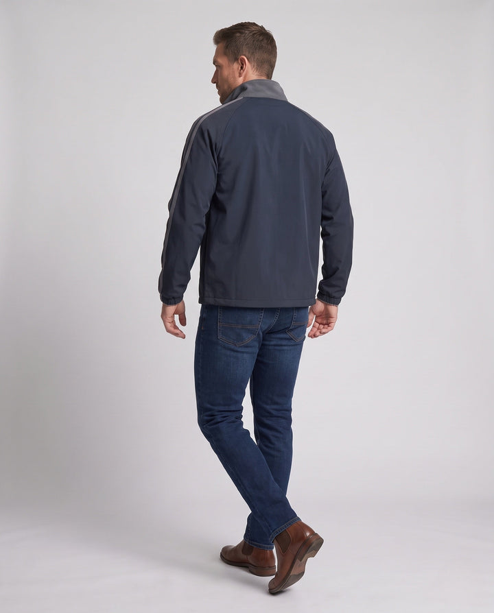Men's sporty transitional jacket with practical pockets Hudson & Parker