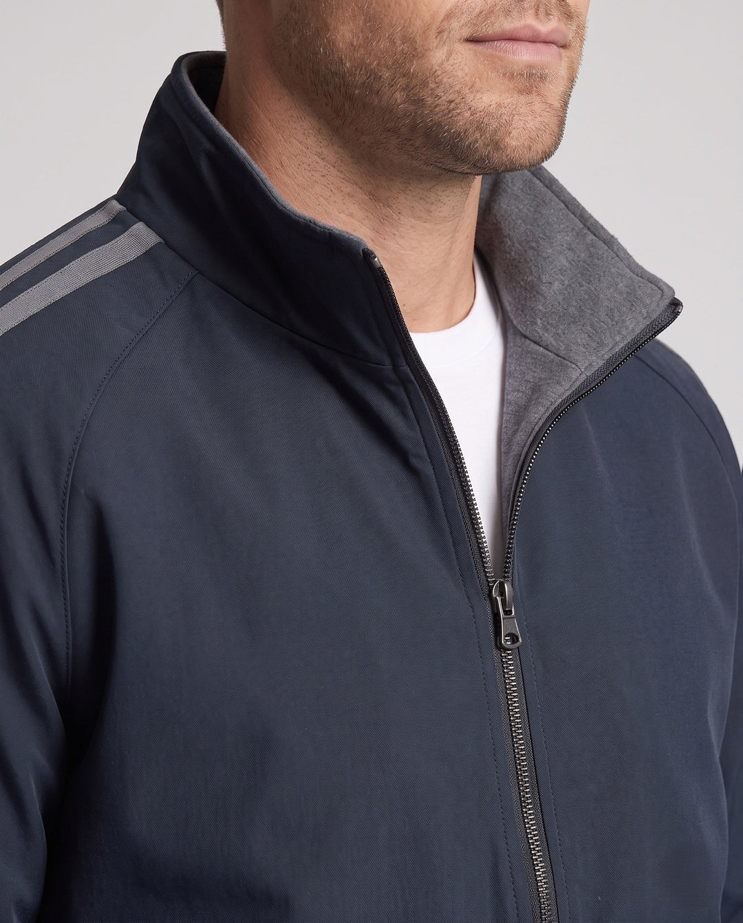 Men's sporty transitional jacket with practical pockets Hudson & Parker