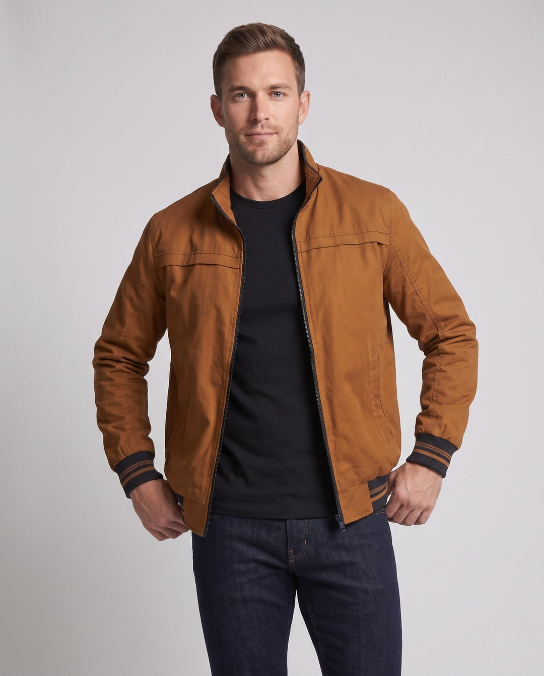 Men's Sporty Transition Jacket with Zipper Hudson & Parker