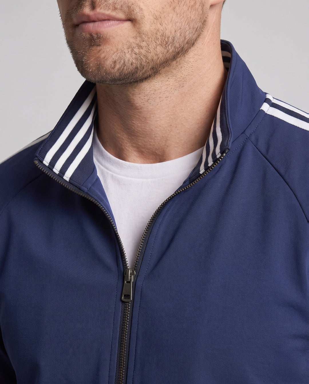 Men's Sporty Transition Jacket with Stripes Hudson & Parker