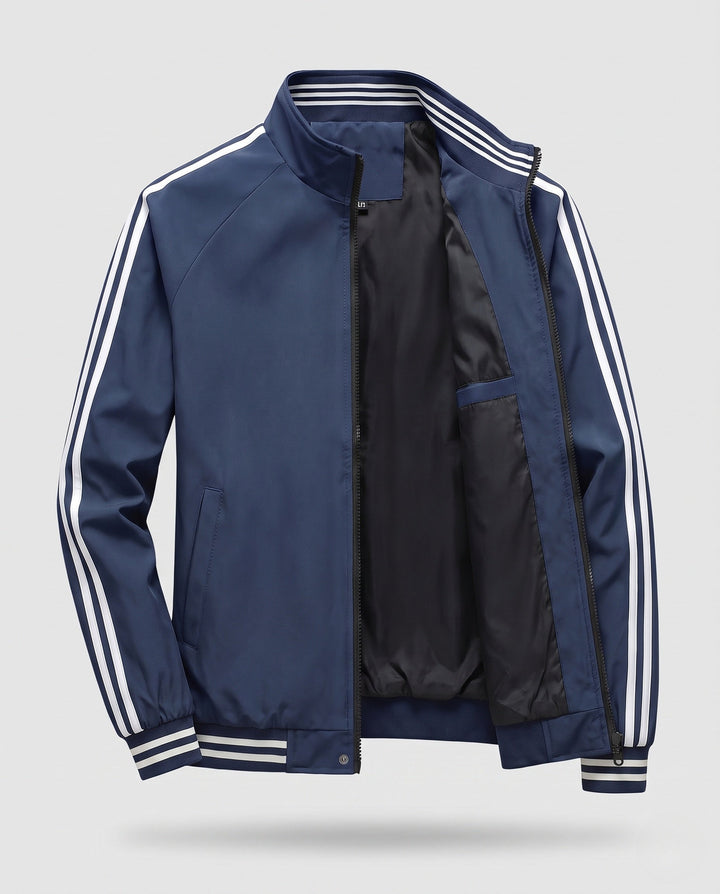 Men's Sporty Transition Jacket with Stripes Hudson & Parker