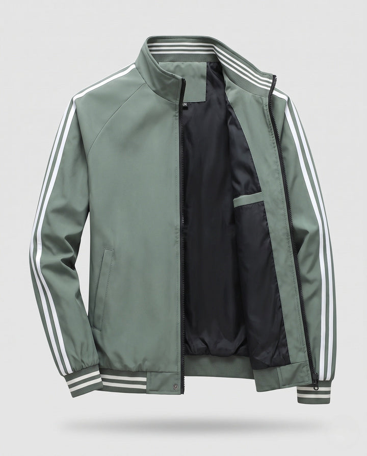 Men's Sporty Transition Jacket with Stripes Hudson & Parker