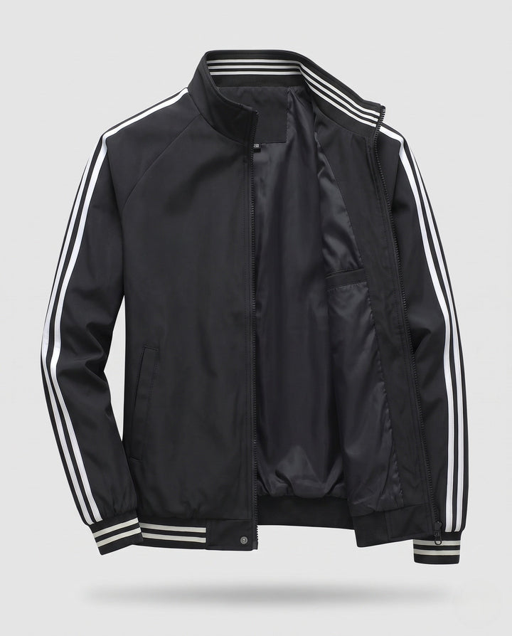 Men's Sporty Transition Jacket with Stripes Hudson & Parker