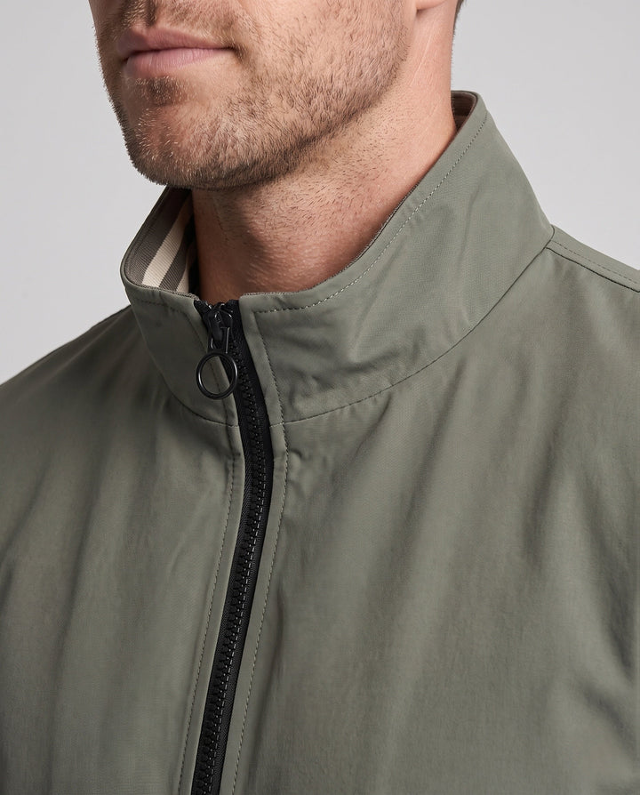 Men's sporty transitional jacket with stripe detail Hudson & Parker