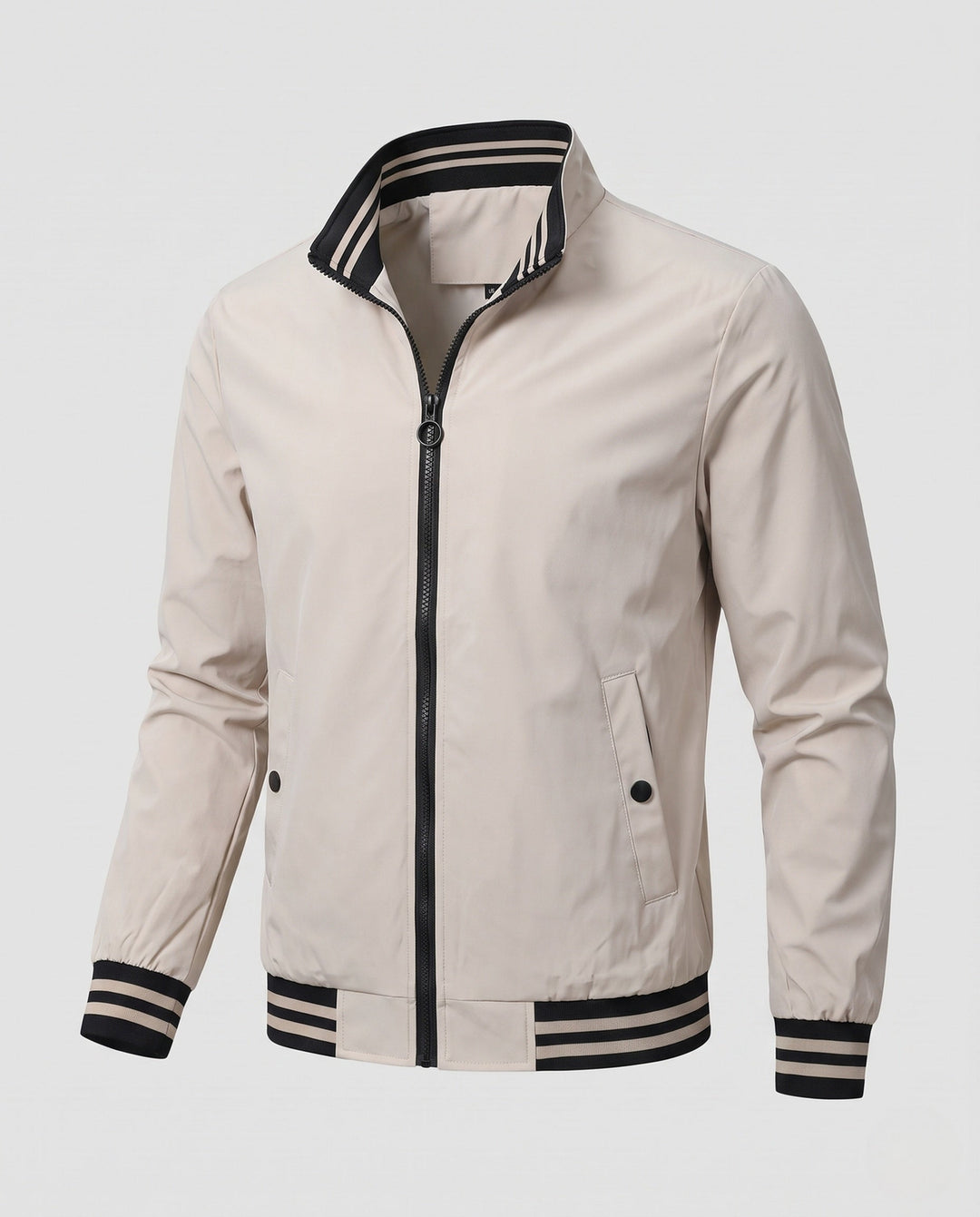 Men's sporty transitional jacket with stripe detail Hudson & Parker