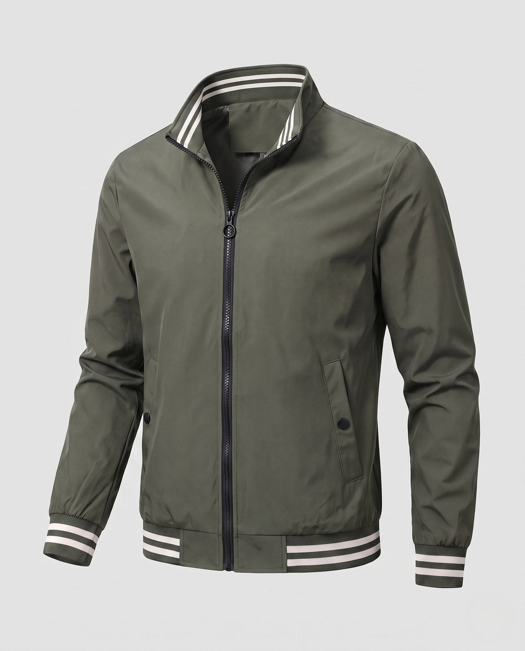 Men's sporty transitional jacket with stripe detail Hudson & Parker