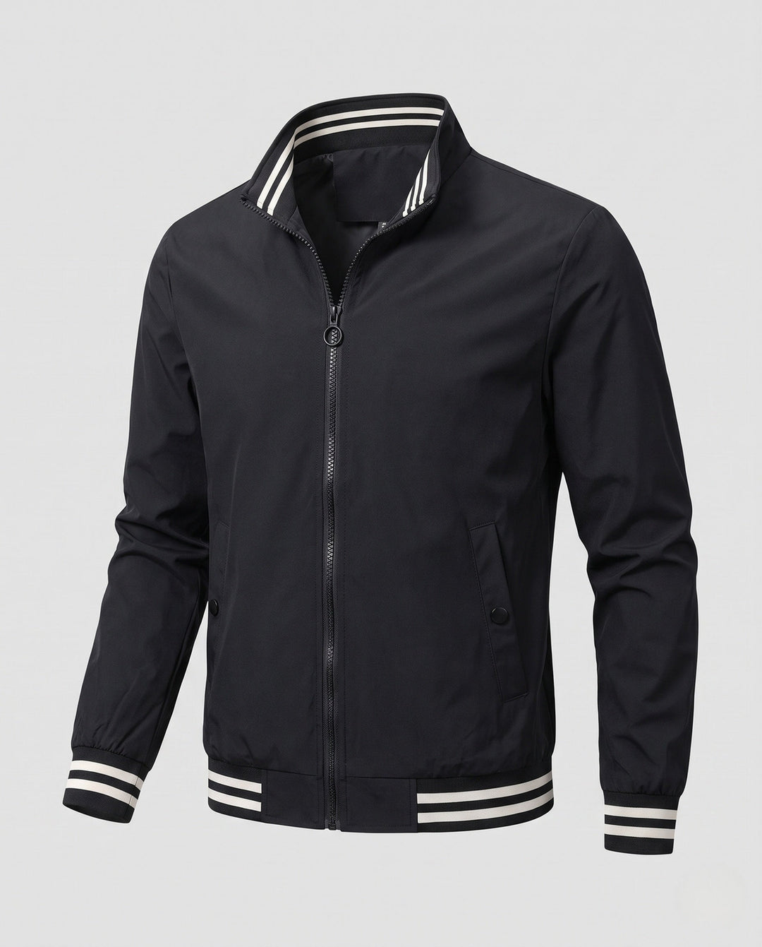 Men's sporty transitional jacket with stripe detail Hudson & Parker