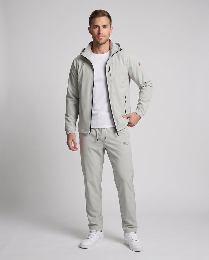 Men's sporty transitional jacket with adjustable hood Hudson & Parker