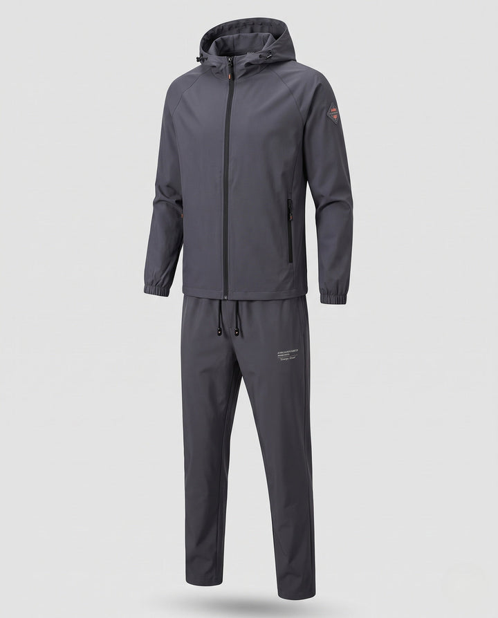 Men's sporty transitional jacket with adjustable hood Hudson & Parker