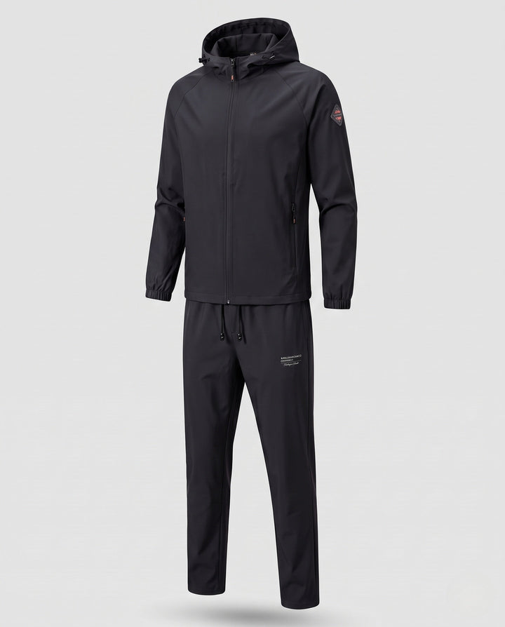 Men's sporty transitional jacket with adjustable hood Hudson & Parker