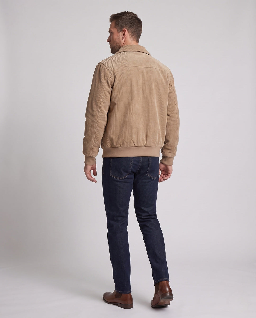 Men's quilted jacket with high collar and fleece lining Hudson & Parker