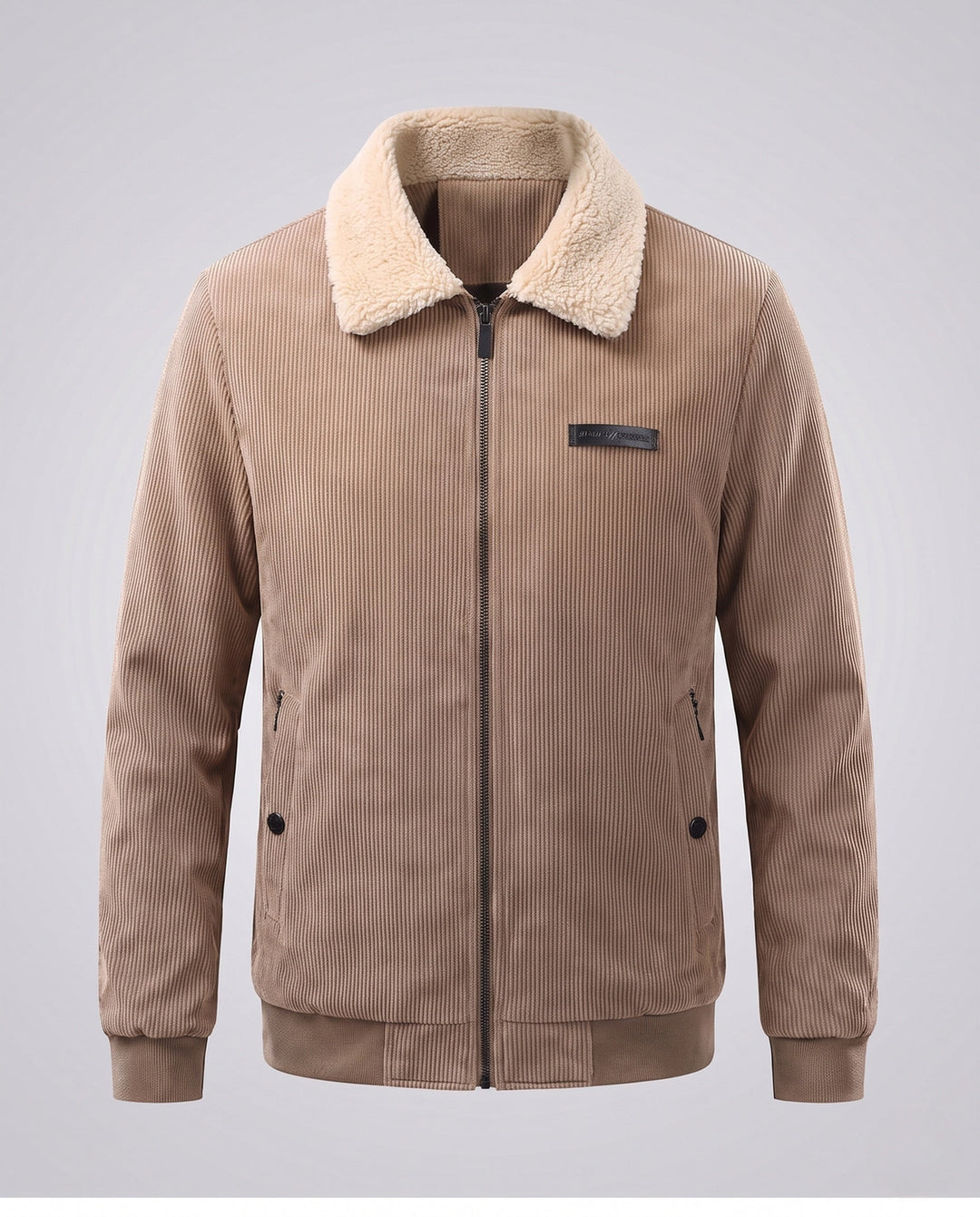 Men's Stylish Cord Jacket with Teddy Collar Hudson & Parker