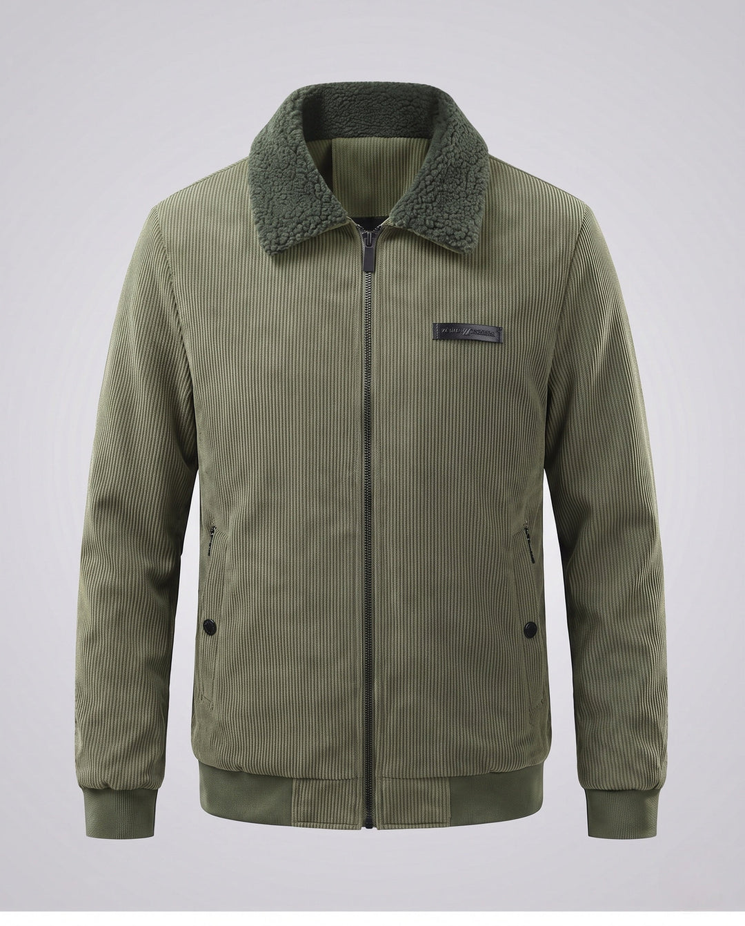 Men's Stylish Cord Jacket with Teddy Collar Hudson & Parker
