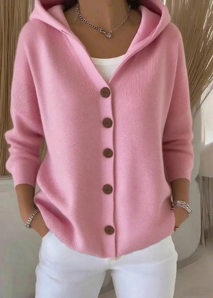 Abigail | Women Hooded Button Front Cardigan