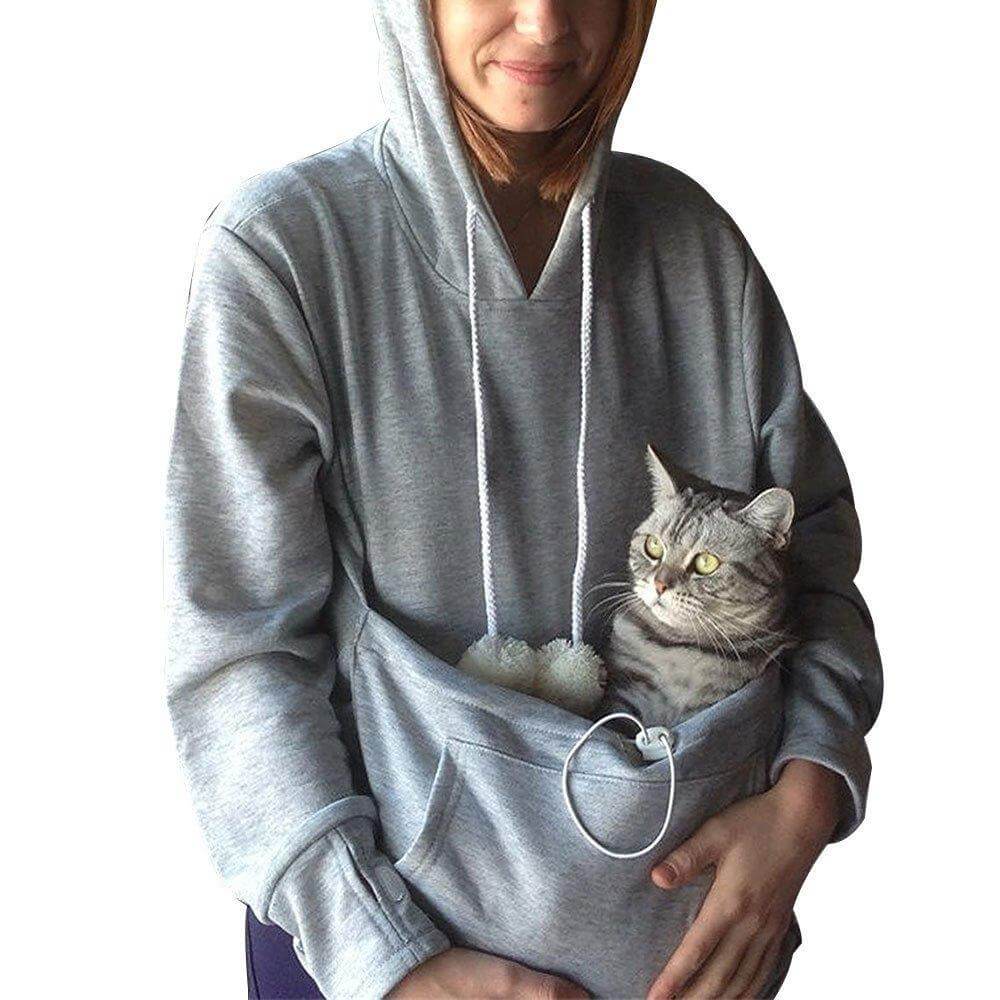 Hudson & Parker | Practical Women's Hooded Sweatshirt with Pouch Pocket for Pets