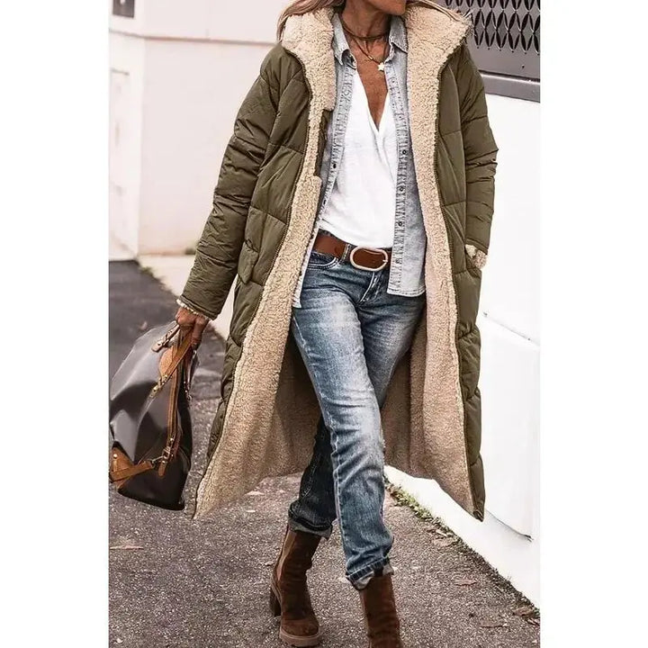 Ava | Oversized Sherpa-Lined Winter Coat